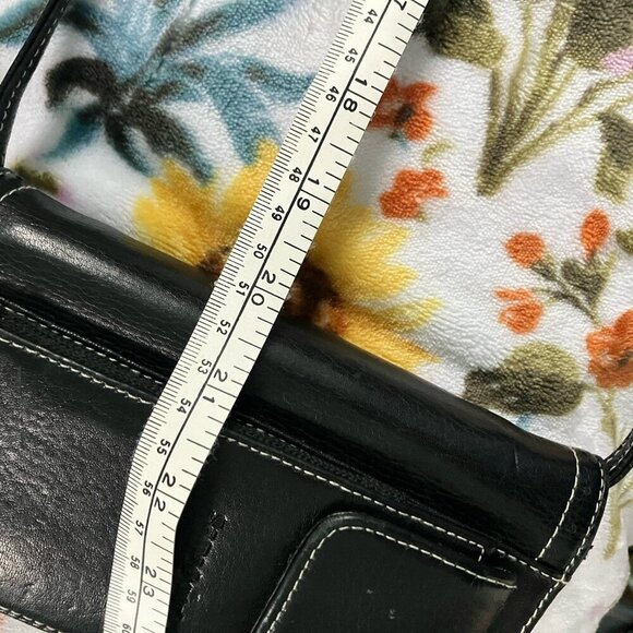 Samsonite Crossbody Black Leather Cell Holder Card Holder Organizer - Picture 5 of 7